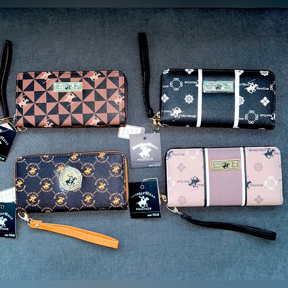 4 Beverly Hills Polo Club Wallets (Special Bundle $100 Value)